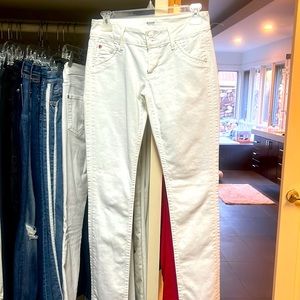 Hudson Size 25 white jeans